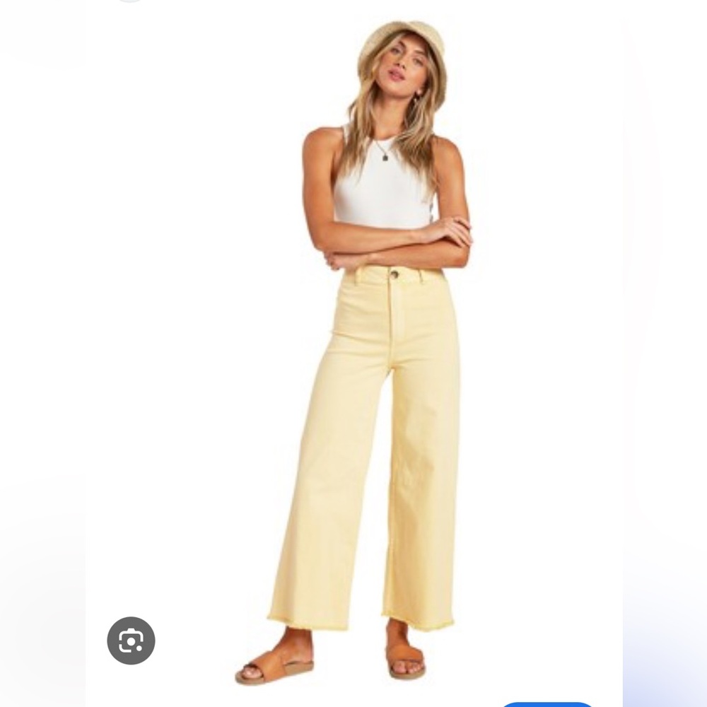 Billabong Free Fall Yellow High-Waisted Jeans